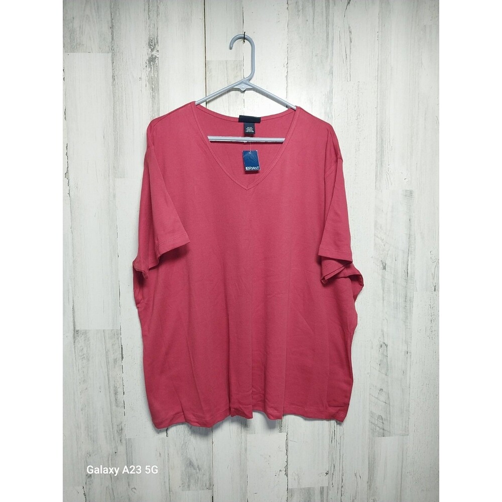Venezia 26/28 Red V Neck Short Sleeve Tee NWT